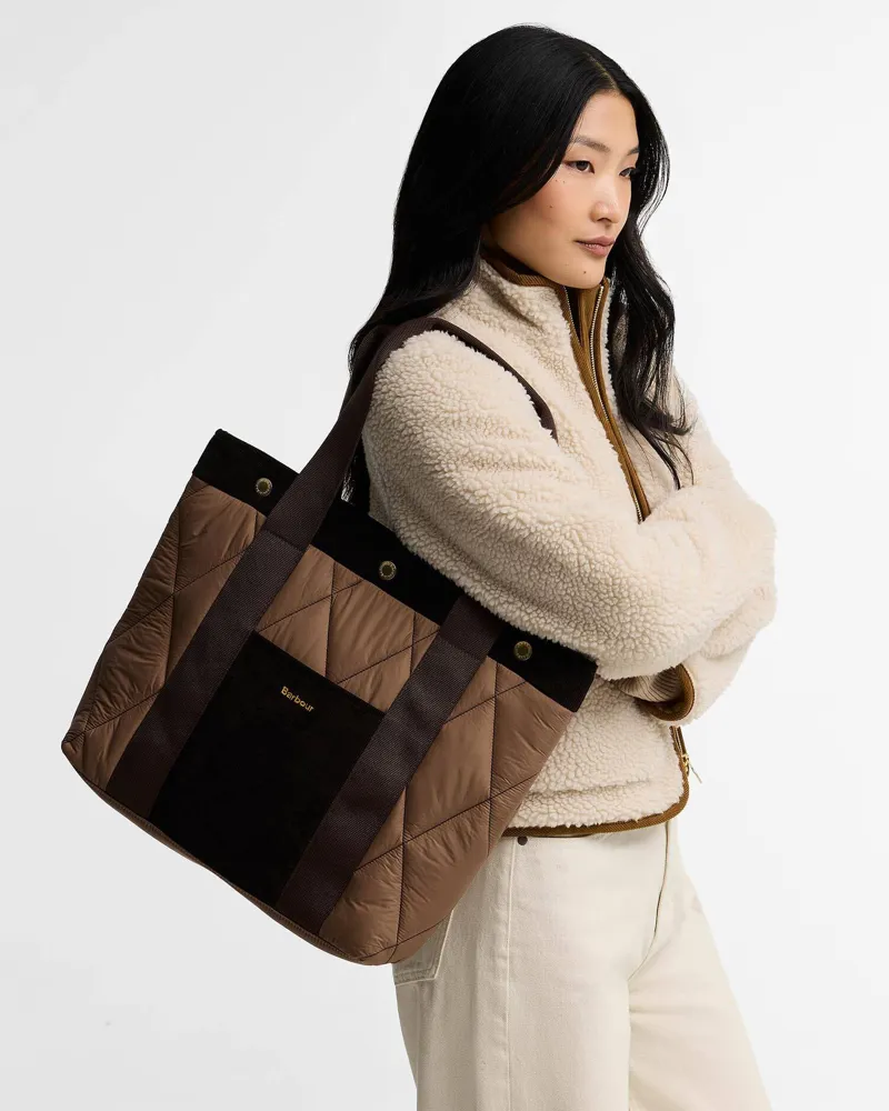 Barbour Healy Quilted Tote Bag - Muted