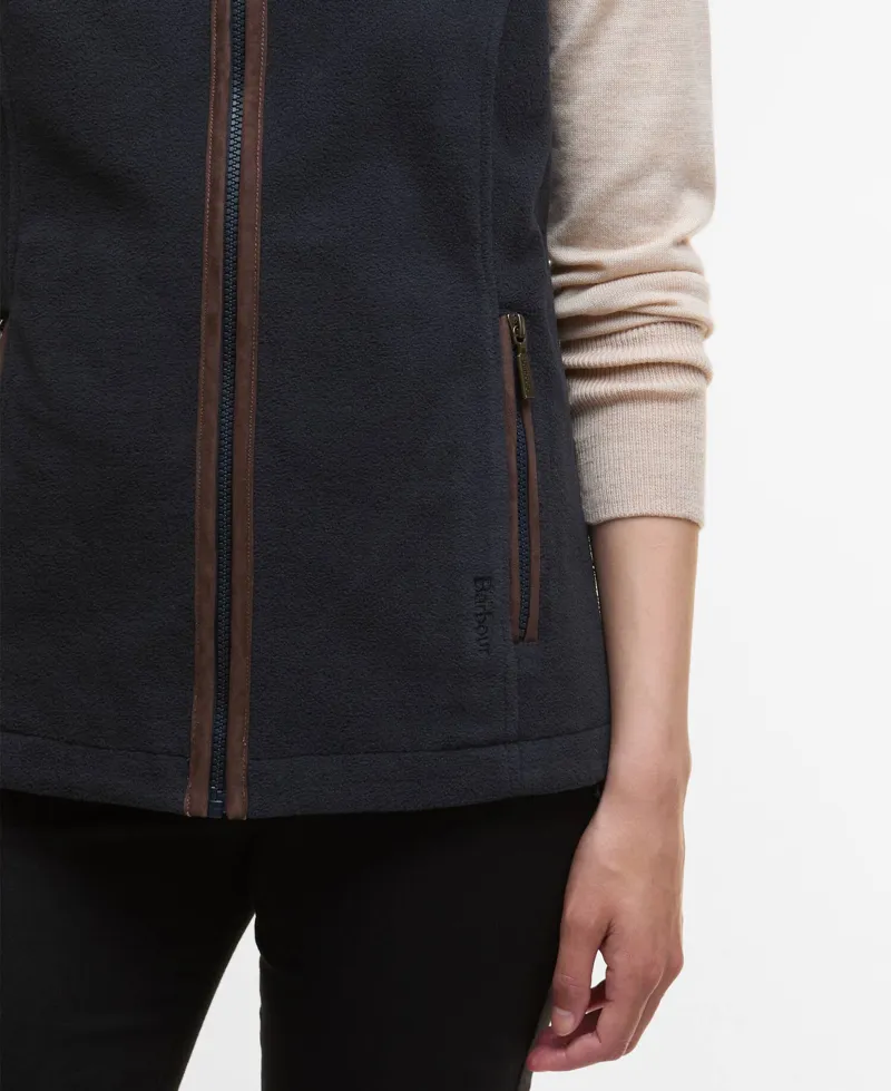 Barbour Ladies Country Colton Fleece Gilet - Classic Navy-4