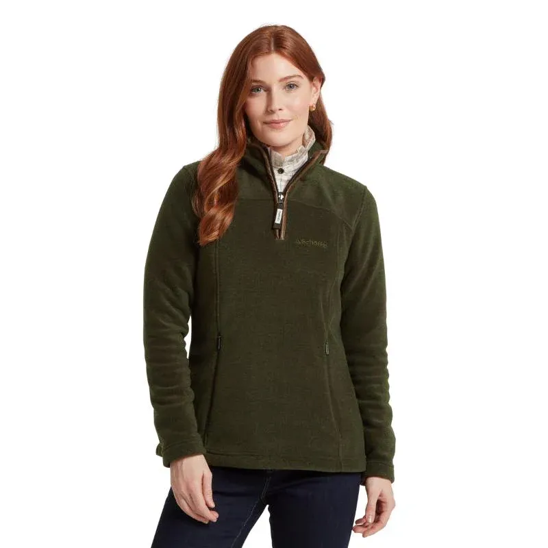 Schoffel Ladies Tilton II 1/4 Zip Fleece - Dark Olive