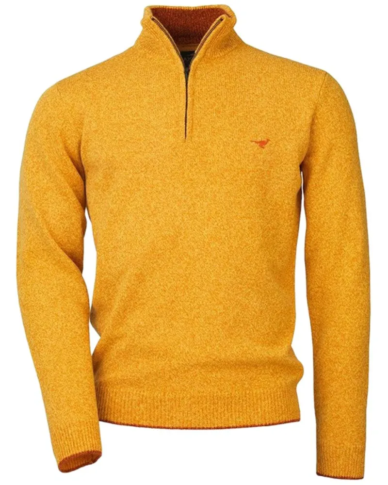 Laksen Brompton Zip Neck Jumper - Gorse