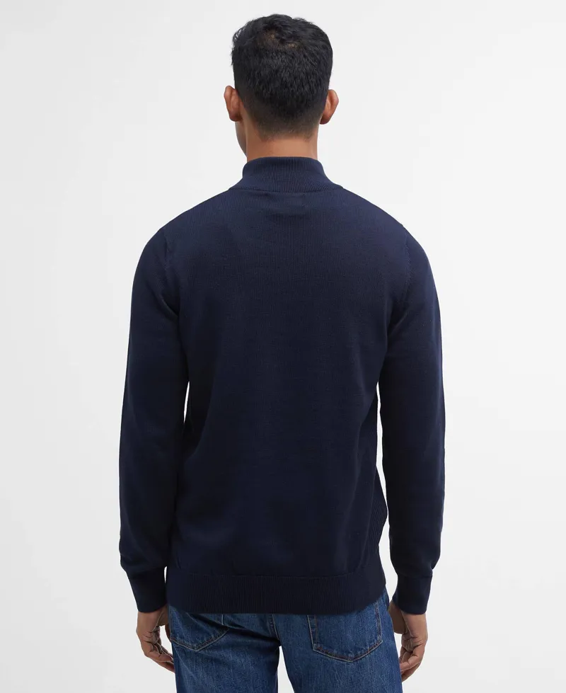 Barbour Cotton Quarter-Zip Jumper - Classic Navy-2