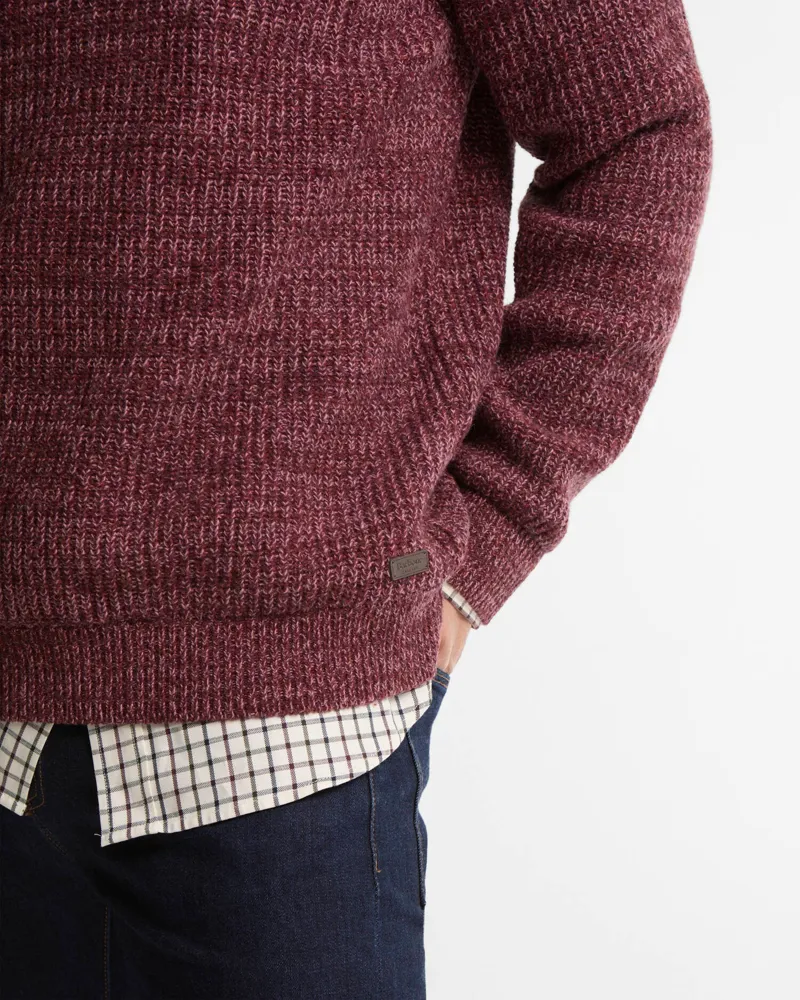 Barbour Horseford Crew Neck Jumper - Mauve-3