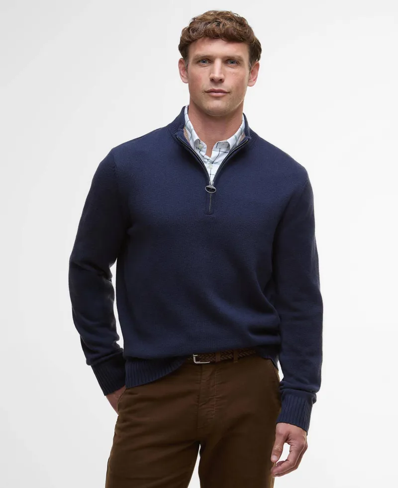 Barbour Kelson Quarter-Zip Jumper - Navy