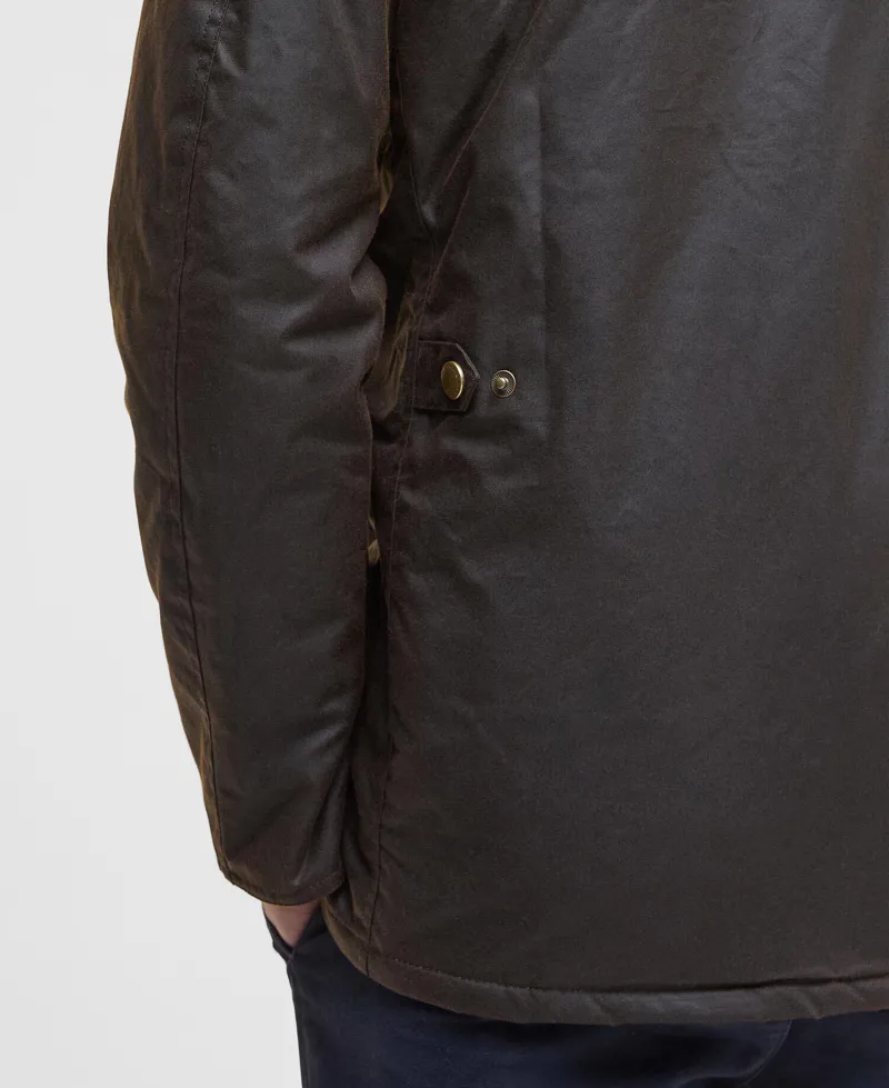 Barbour Hereford Waxed Jacket - Olive-6