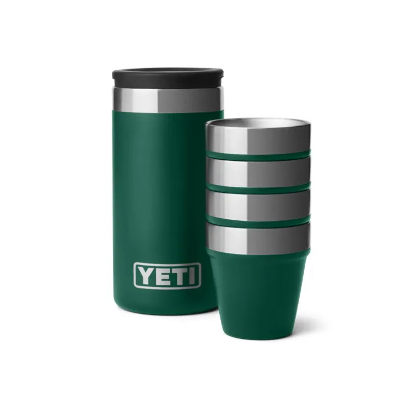 YETI Shot Glasses - Black Forest Green