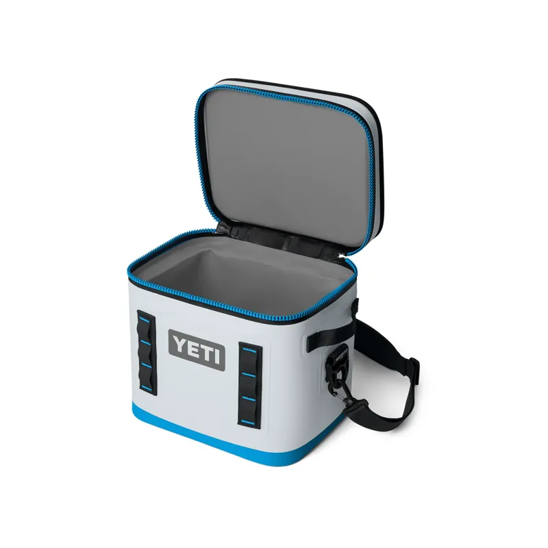 YETI Hopper Flip Fog Grey/Blue 12 Soft Cooler-3