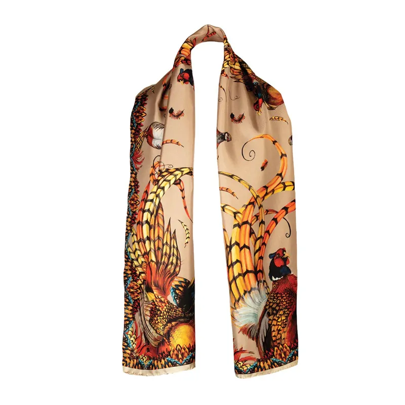Clare Haggas Heads or Tails Toffee Classic Scarf-3