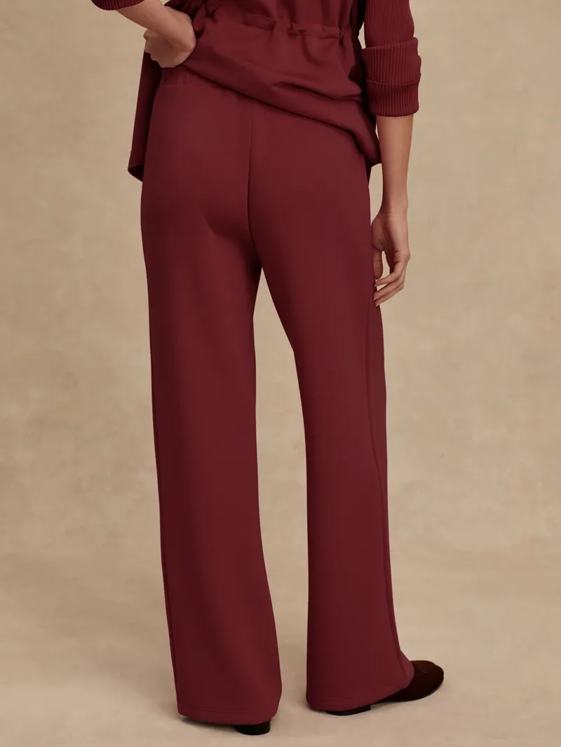 Varley The Wide Leg Pant 30 - New Maroon-4