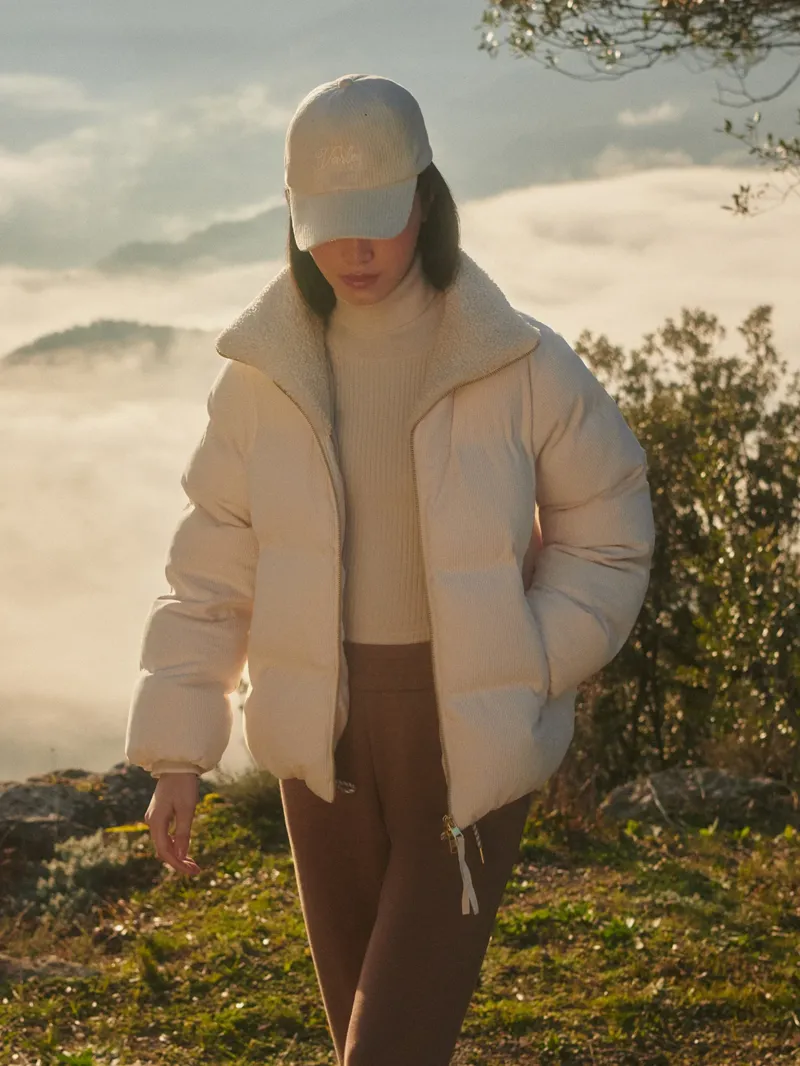 Varley Brackley Cord Puffer Jacket - Birch-6