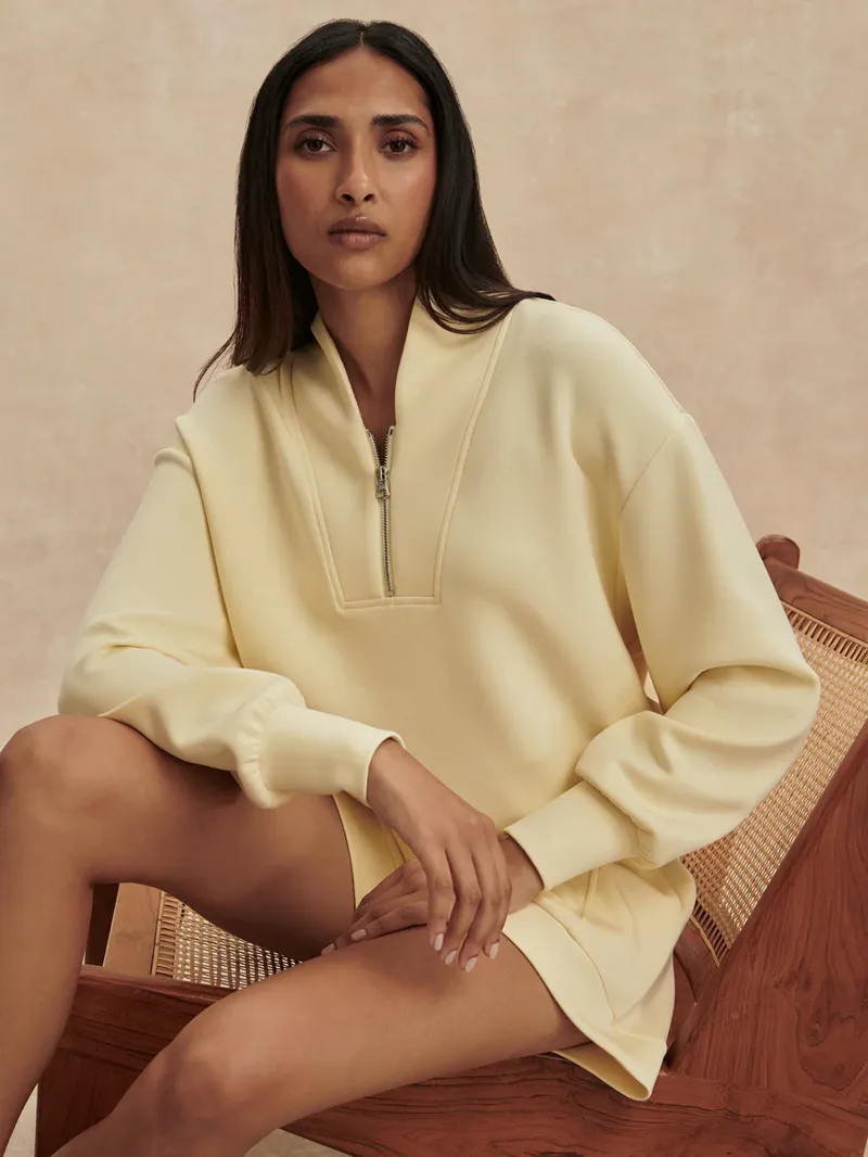 Varley Davidson Sweat - Anise Flower-1