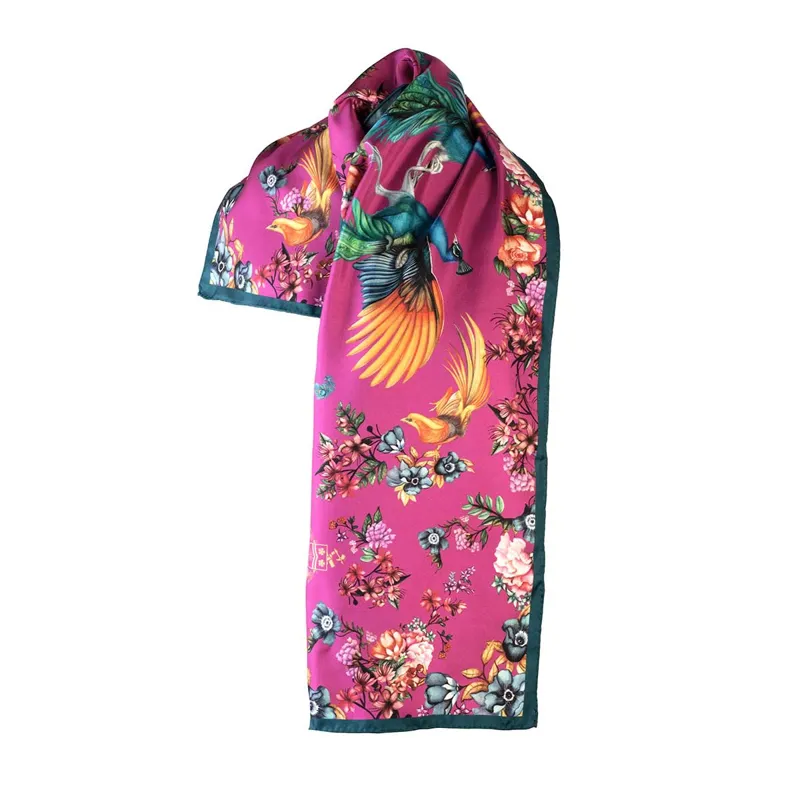 Clare Haggas Airs and Graces Magenta Narrow Scarf-2