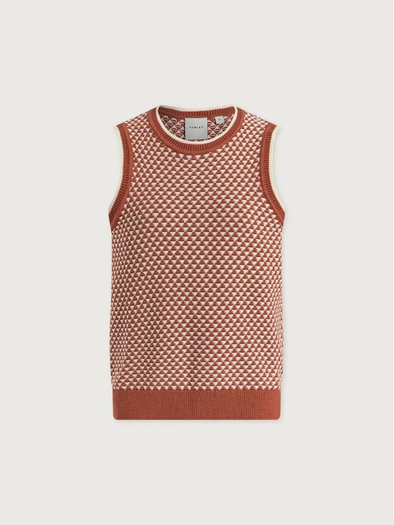 Varley Jenson Stitch Knit Tank - Maple-4