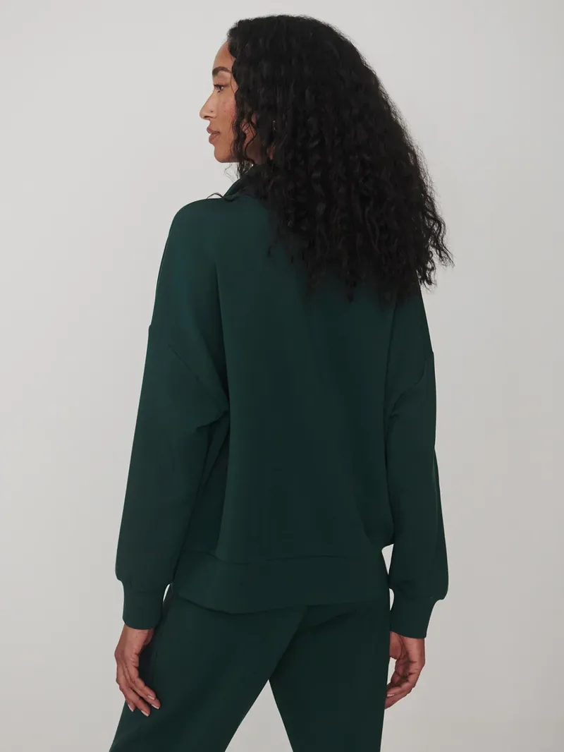 Varley Hawley Half-Zip Sweat - Ponderosa Pine-2