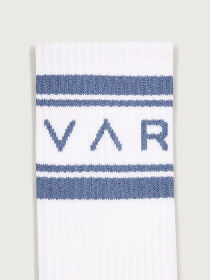 Varley Astley Active Sock - White /Ash Blue-1