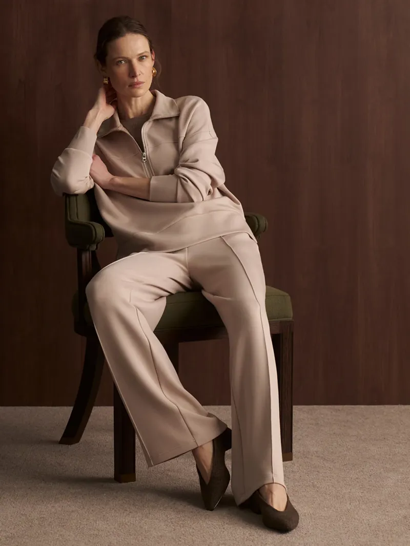 Varley The Wide Leg Pant 30 - Mushroom-2