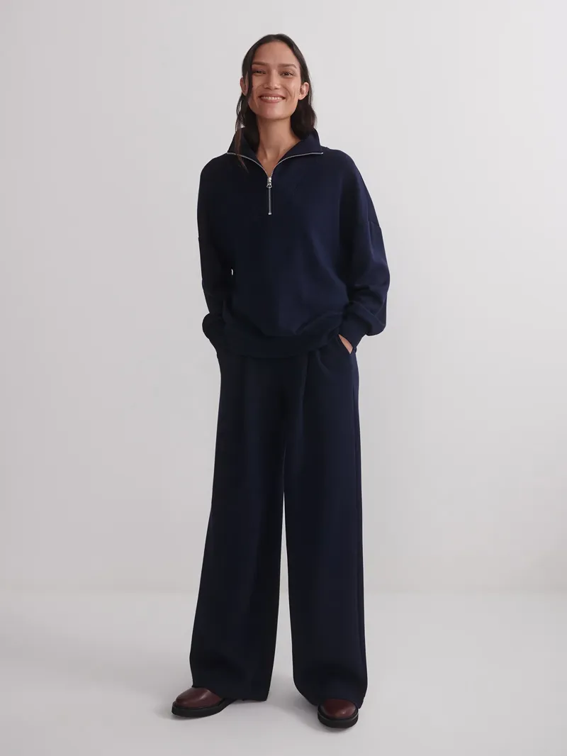 Varley The Extra Wide Leg Pant 29.5 - Navy-4