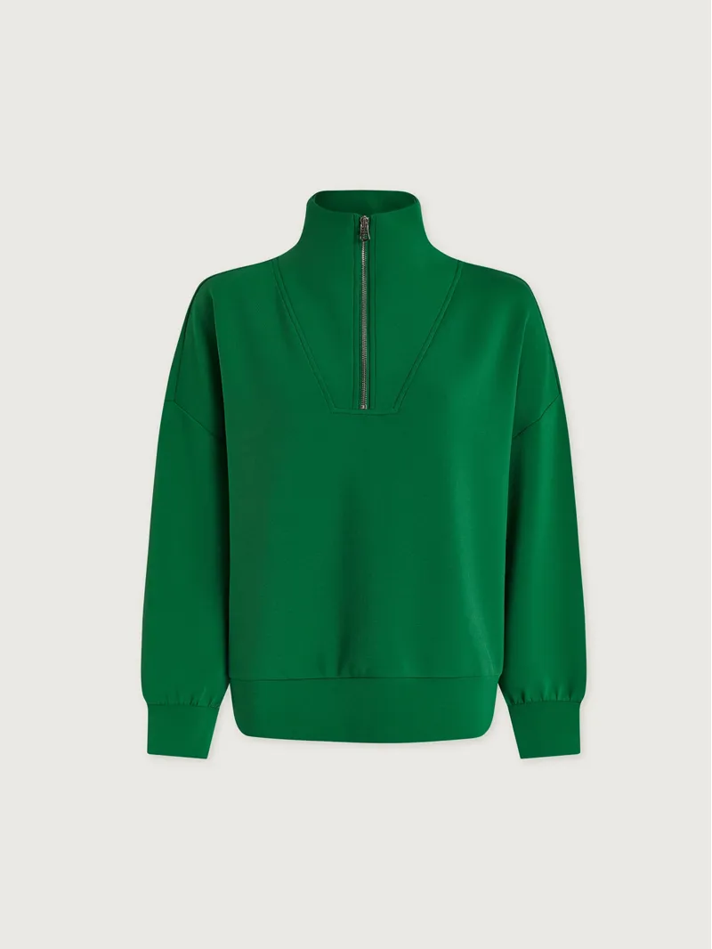 Varley Hawley Half Zip Sweat - Verdant Green-5