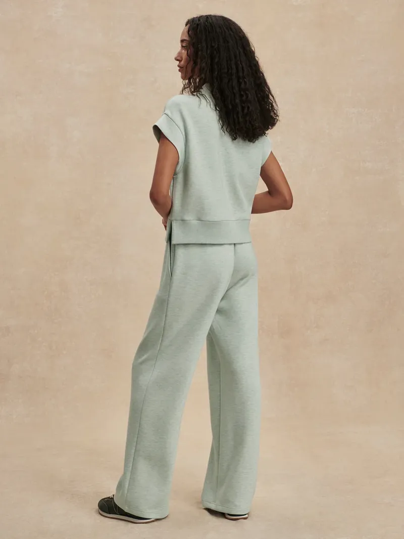 Varley The Wide Leg Pant 30 - Mint Green Marl-4