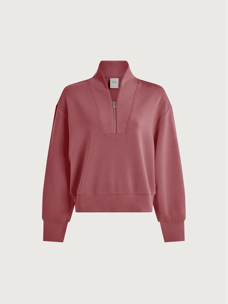 Varley Davidson Sweat - Wild Rhubarb-7