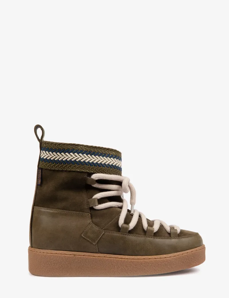 Penelope Chilvers Cosmos Suede Boot - Khaki-1