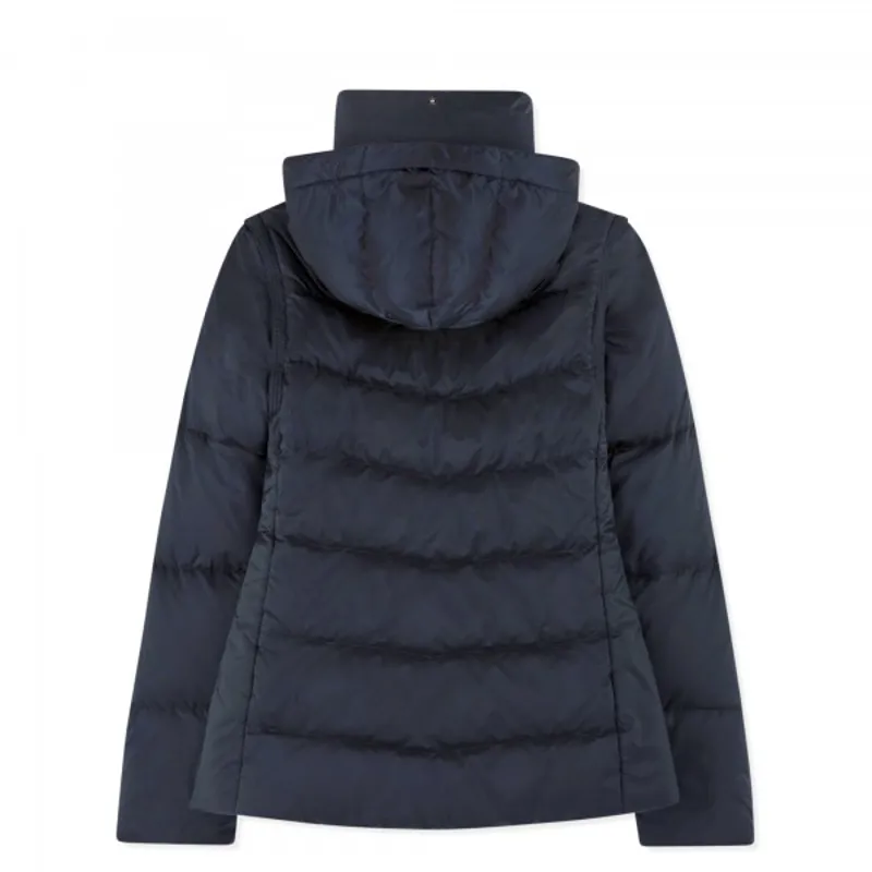 Musto Ladies Burghley Quilted 2 in 1 True Navy Jacket-1