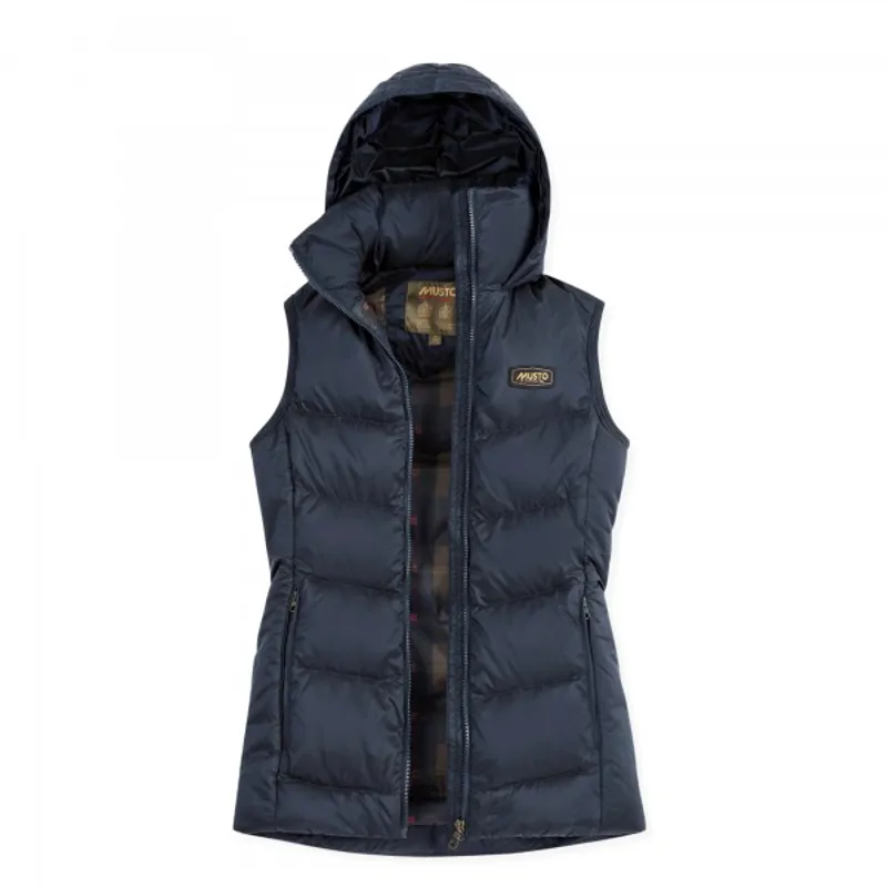 Musto Ladies Burghley Quilted 2 in 1 True Navy Jacket-2