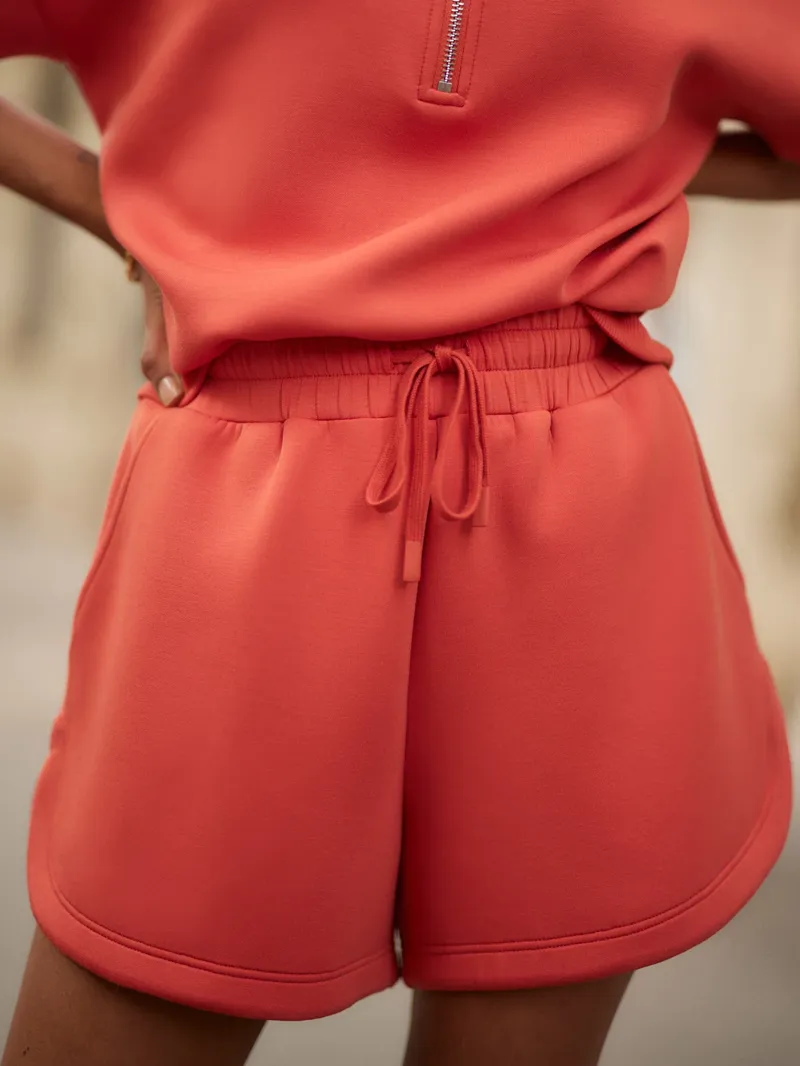 Varley Coulter High Rise Shorts - Summer Fig-3