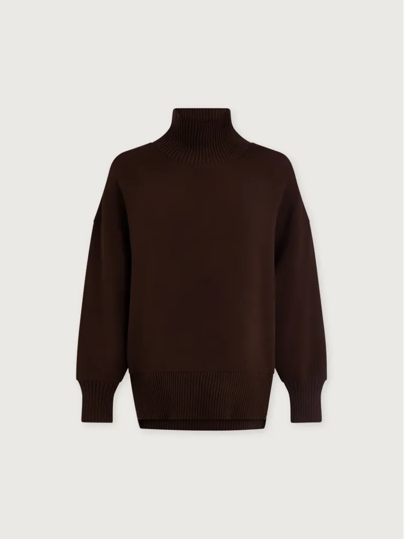 Varley Barker High-Neck Sweat - Coffee Bean-7