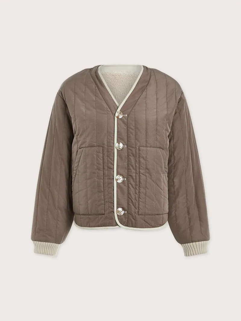 Varley Drew Reversible Jacket - Sandshell/ Ash Taupe-7