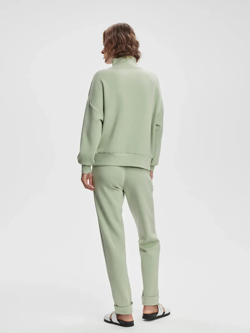 Varley Hawley Half-Zip Sweat - Snow Sage-5