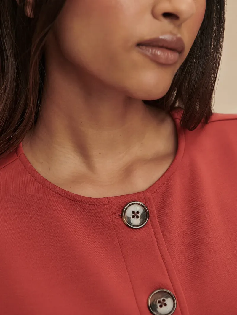 Varley Josie Button-Through Tank - Bossa Nova-4
