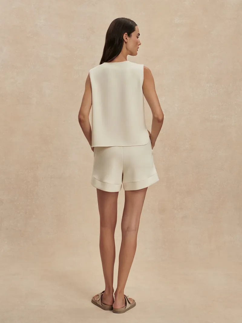 Varley Josie Button-Through Tank - Pristine-4