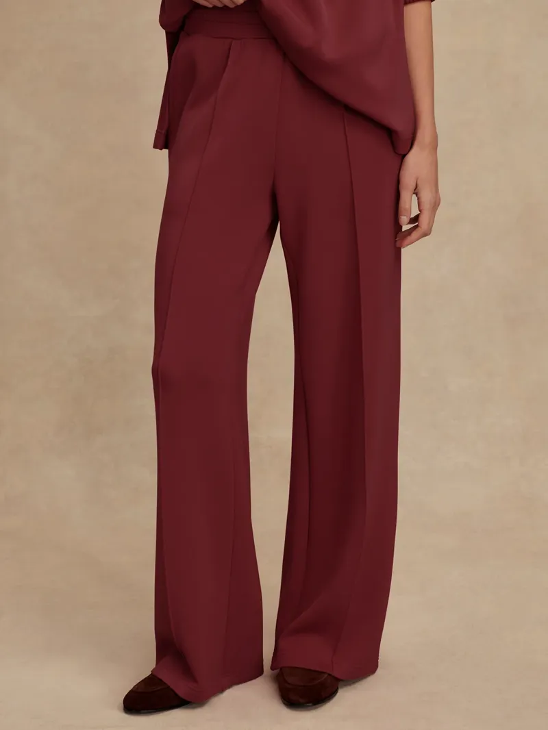 Varley The Wide Leg Pant 30 - New Maroon