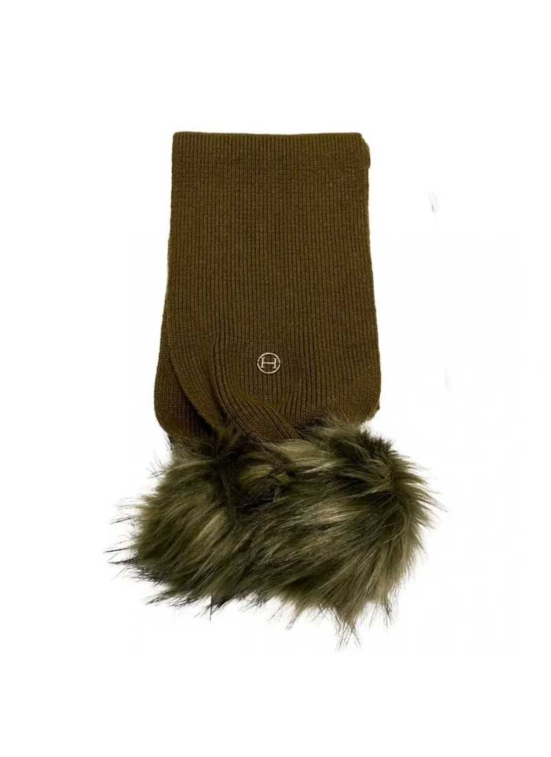 Hunt and Hall Ladies Dark Forest Green Cattistock Scarf
