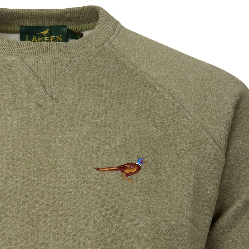 Laksen True Pheasant Logo Sweatshirt - Olive Green-1