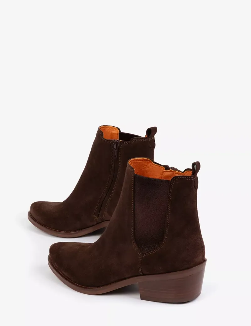 Penelope Chilvers Rove Suede Chocolate Boot-1