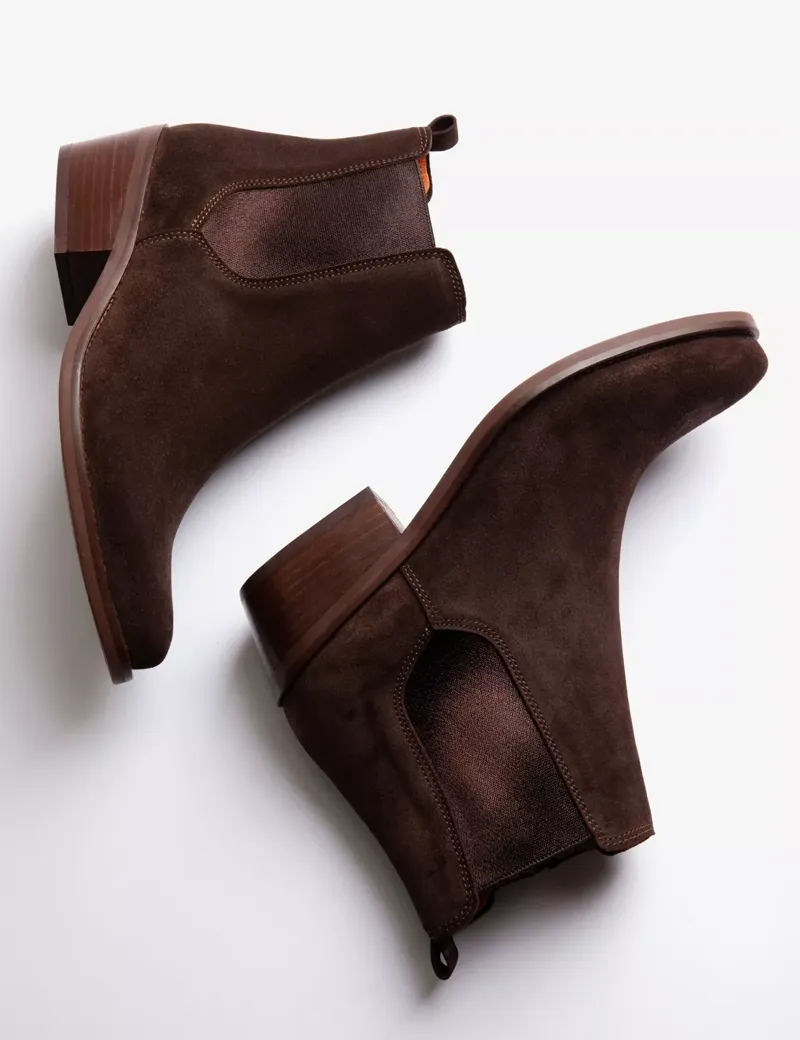 Penelope Chilvers Rove Suede Chocolate Boot-2