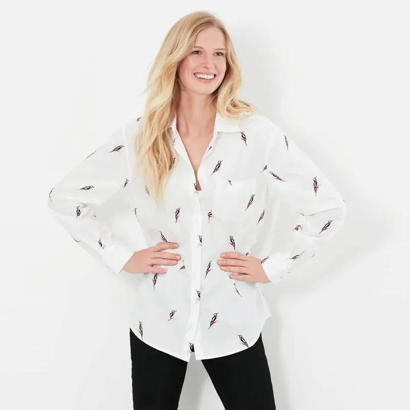 Joules Ladies Amilla Chalk Spot Shirt