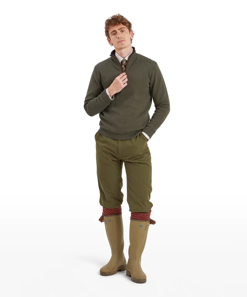 Schoffel Angus Aerobloc Quarter Zip - Woodland-2