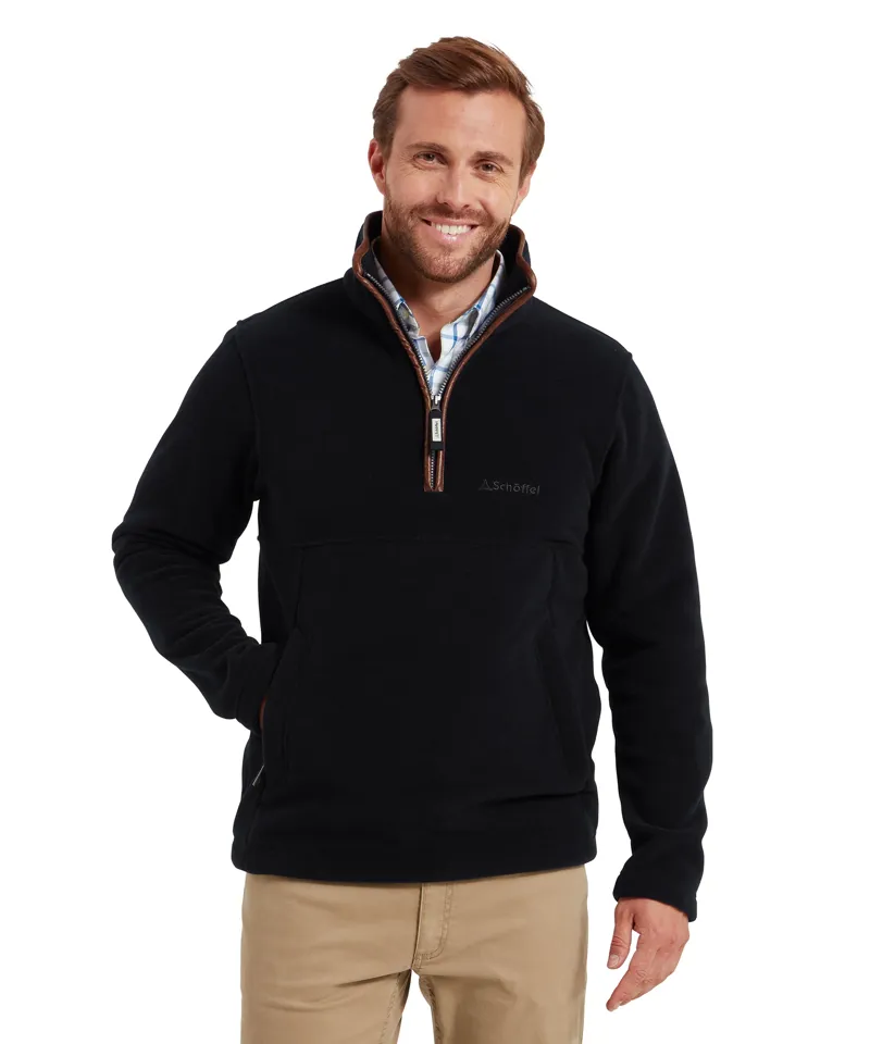 Schoffel Berkeley 1/4 Zip Fleece - Navy-1