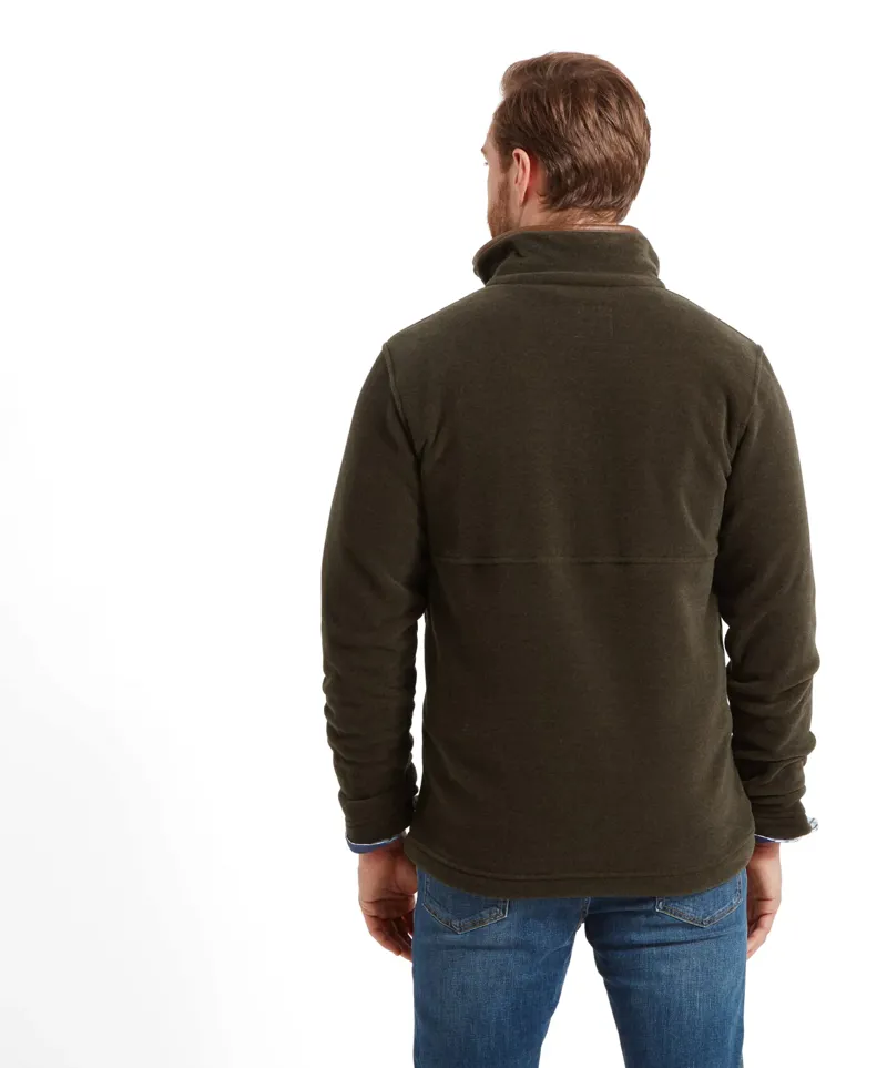Schoffel Berkeley 1/4 Zip Fleece - Dark Olive-5