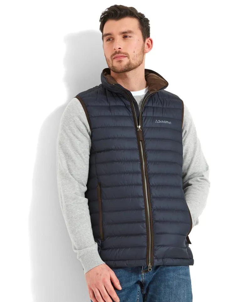 Schoffel Bowden Down Gilet - True Navy-4