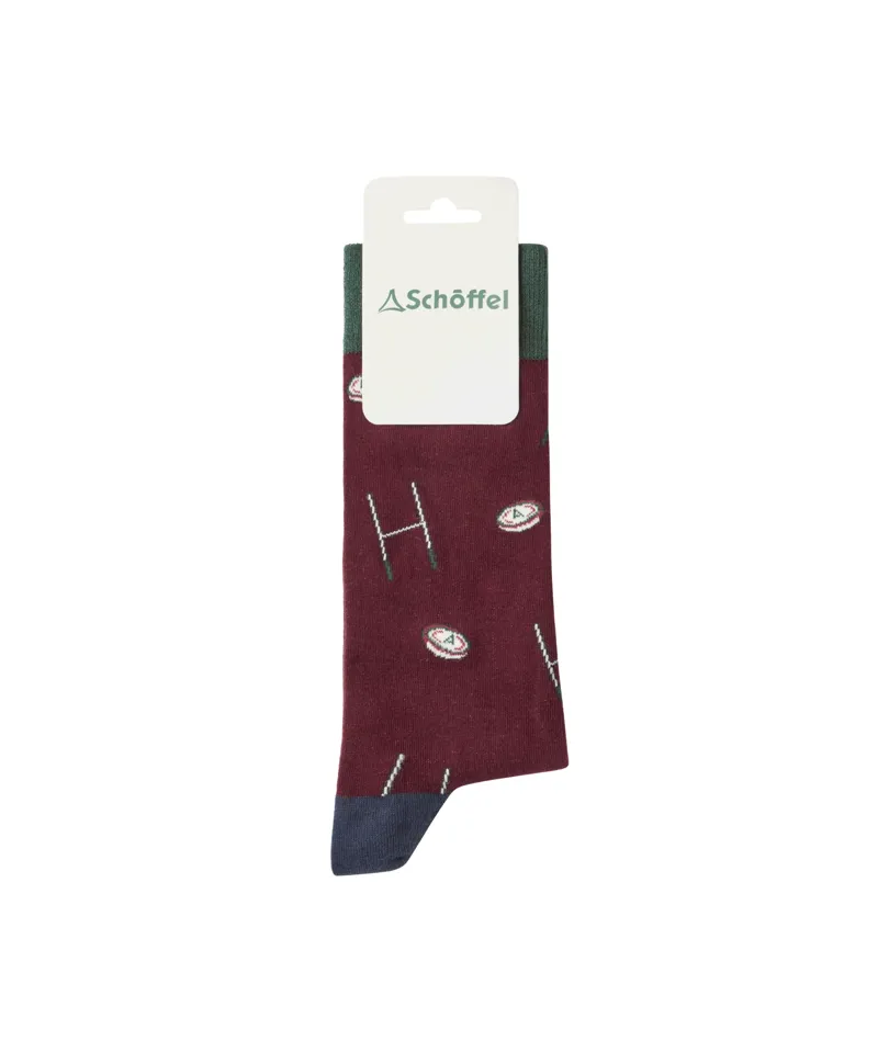 Schoffel Cotton Socks - Woodland Rugby