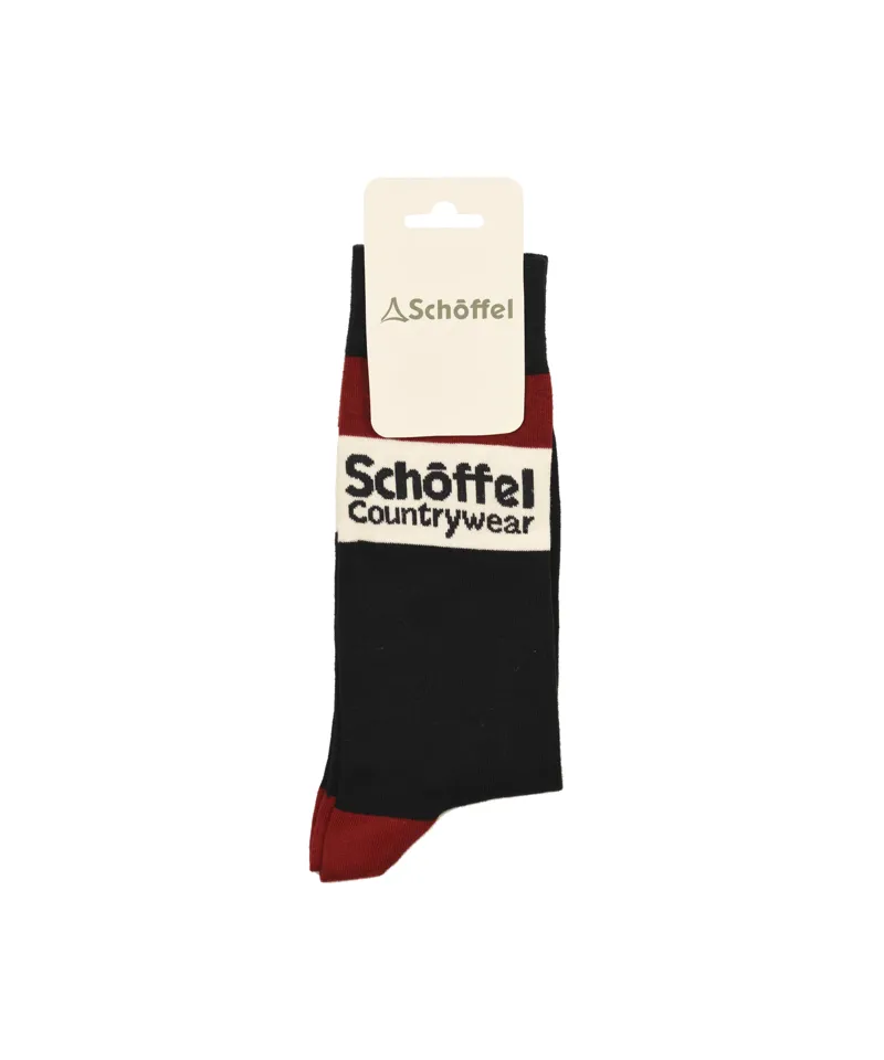 Schoffel Cotton Socks - Bordeaux Heritage