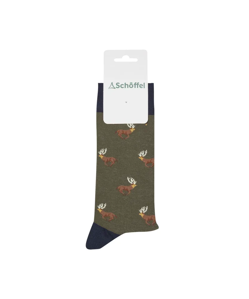 Schoffel Cotton Socks - Forest Stag