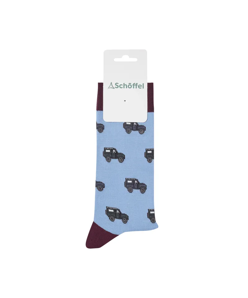 Schoffel Cotton Socks - Blue Off Roader