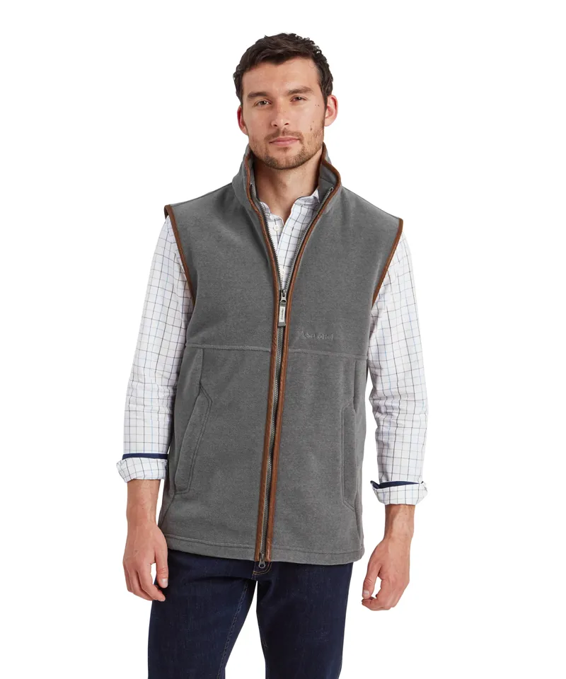 Schoffel Oakham Fleece Gilet - Pewter-1