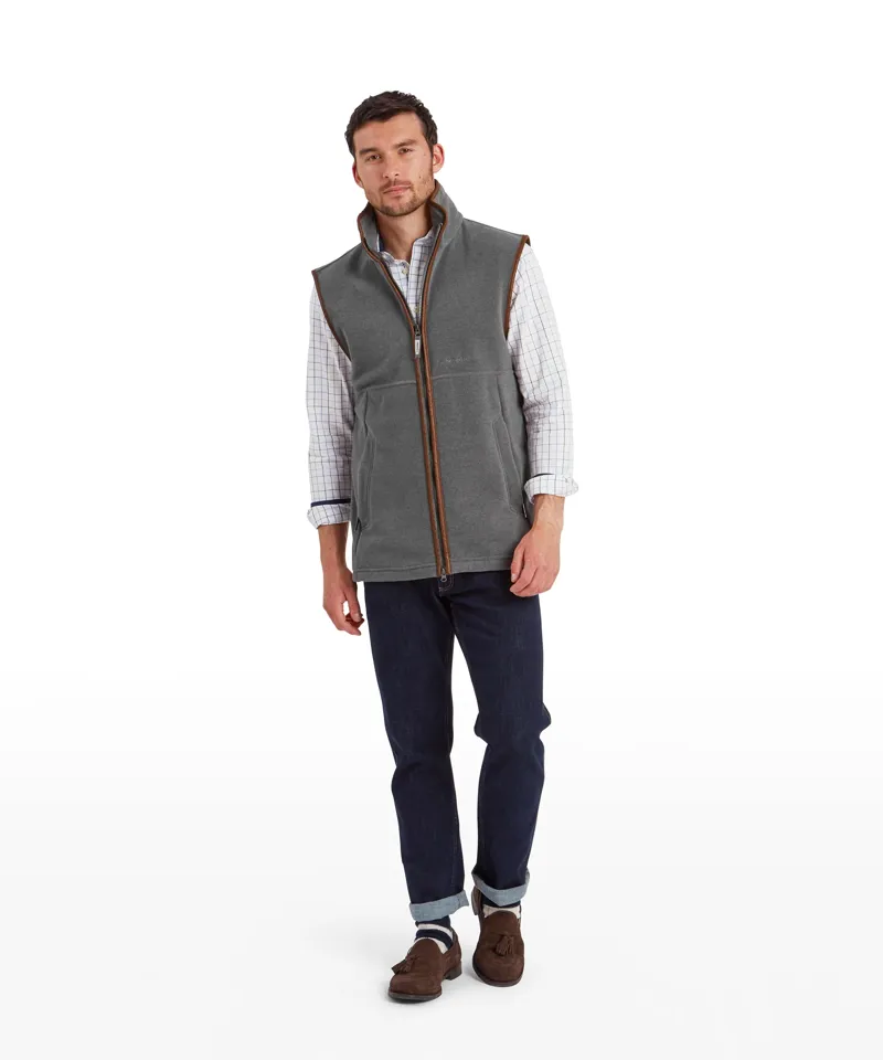 Schoffel Oakham Fleece Gilet - Pewter-3