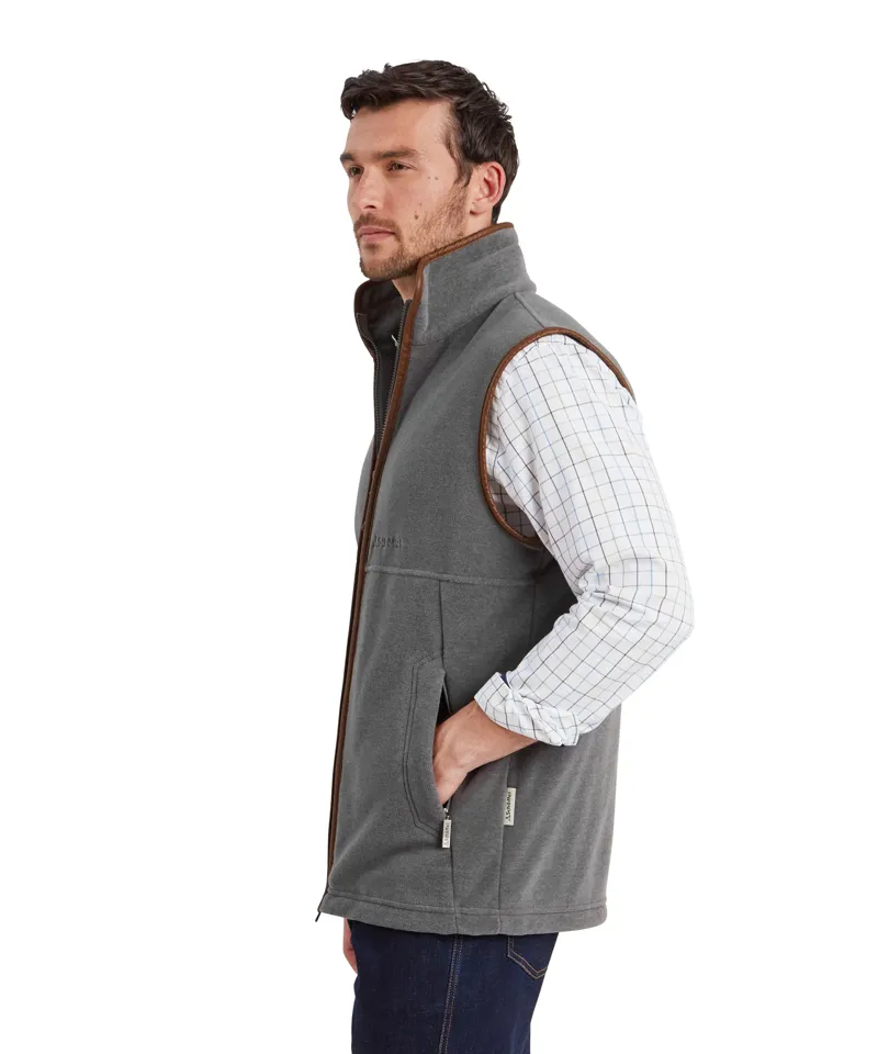 Schoffel Oakham Fleece Gilet - Pewter-4