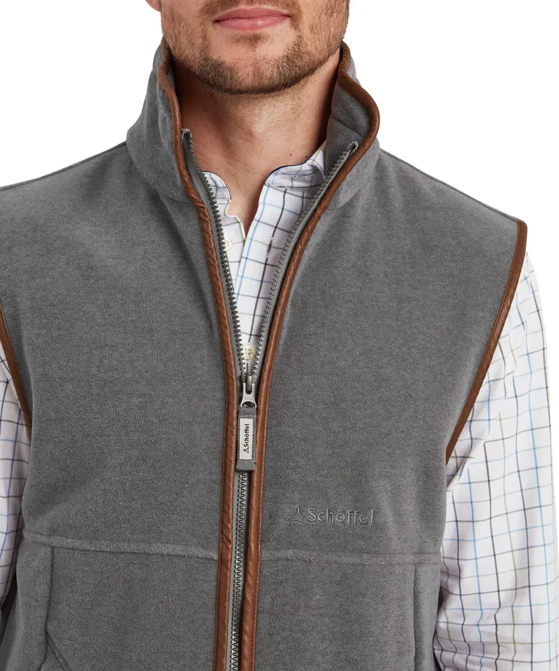 Schoffel Oakham Fleece Gilet - Pewter-6